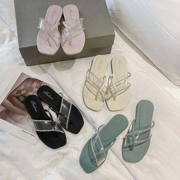 2021fashion candy colors transparent rhinestone women flip flops sweet non-slip open toes slippers classic outside summer slides, Black
2021fashion candy colors transparent rhinestone women flip flops sweet non-slip open toes slippers classic outside summer slides, Black