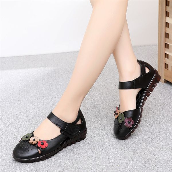 sandals couro de vaca genuno gladiador casuais lazer baixo calcanhar apliques flores sandlias femininas sapatos vero, Black
sandals couro de vaca genuno gladiador casuais lazer baixo calcanhar apliques flores sandlias femininas sapatos vero, Black