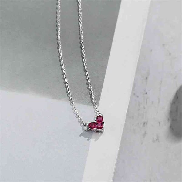 s925 silver for women's korea east gate crystal red love zircon clavicle chain accessories necklace, Black
s925 silver for women's korea east gate crystal red love zircon clavicle chain accessories necklace, Black