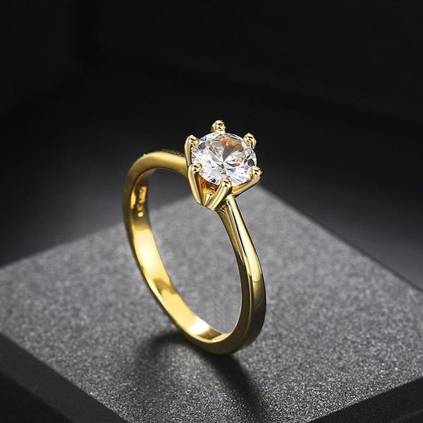 wedding rings for women classic 1 carat + zircon light gold color engagement anniversary ring jewelry wholesale r174, Slivery;golden
wedding rings for women classic 1 carat + zircon light gold color engagement anniversary ring jewelry wholesale r174, Slivery;golden