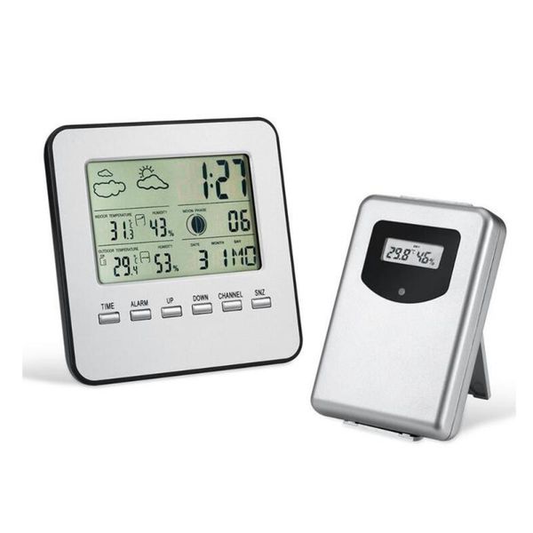 desk & table clocks digital wireless weather clock with indoor outdoor temperature humidity measurement calendar alarm
desk & table clocks digital wireless weather clock with indoor outdoor temperature humidity measurement calendar alarm
