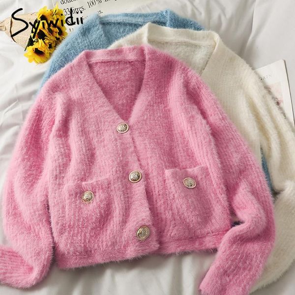women's knits & tees syiwidii cardigan women autumn 2021 korean v-neck sweater long sleeve coats pockets buttons loose casual fashion c, White
women's knits & tees syiwidii cardigan women autumn 2021 korean v-neck sweater long sleeve coats pockets buttons loose casual fashion c, White