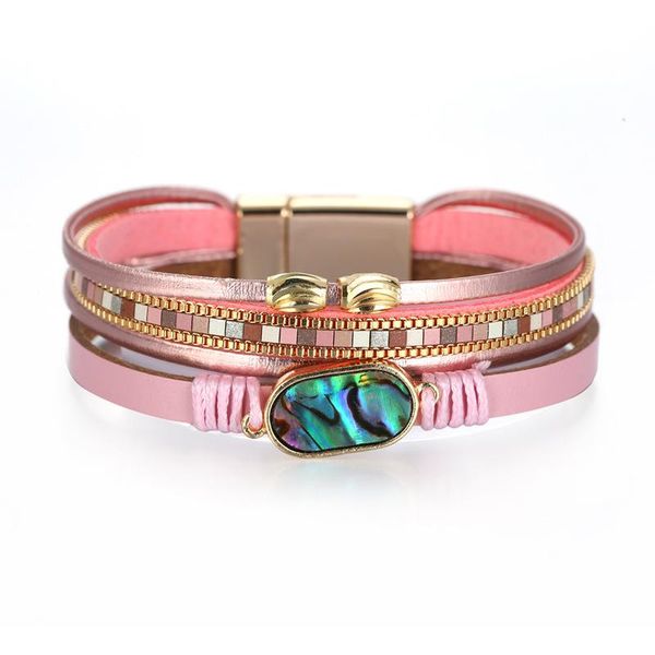 tennis amorcome unique shell charm bracelets handmade boho women leather bracelet bangles multi-strand magnetic clasp wristband jewelry, Golden;silver
tennis amorcome unique shell charm bracelets handmade boho women leather bracelet bangles multi-strand magnetic clasp wristband jewelry, Golden;silver