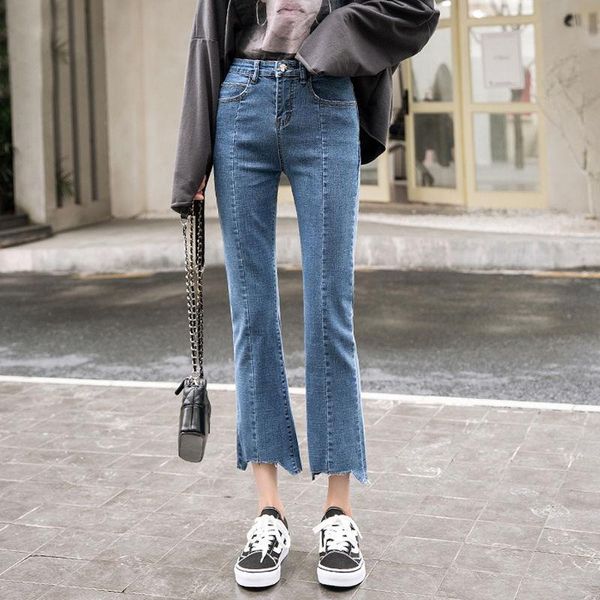 women's vintage 2021 spring summer high waist slim stretchable denim capris female lady flare boot cut ankle length jeans pants, Blue
women's vintage 2021 spring summer high waist slim stretchable denim capris female lady flare boot cut ankle length jeans pants, Blue