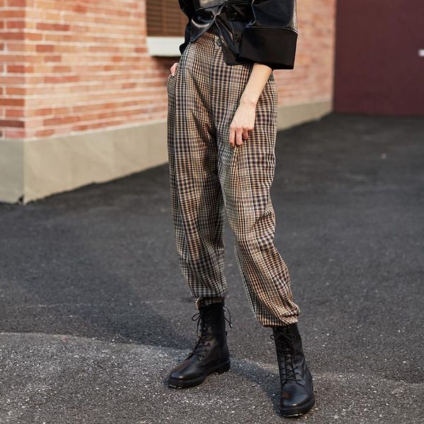 women's pants & capris ael retro plaid autumn winter women loose trousers female cigarette pant 2021 pockets radish, Black;white
women's pants & capris ael retro plaid autumn winter women loose trousers female cigarette pant 2021 pockets radish, Black;white