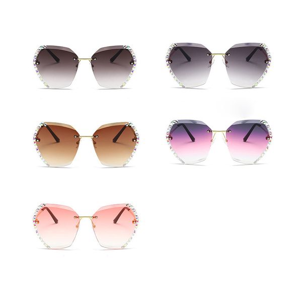 street brand crystal diamond rimless sunglasses women oversize clear gradient sun glasses fashion shades for female, White;black
street brand crystal diamond rimless sunglasses women oversize clear gradient sun glasses fashion shades for female, White;black