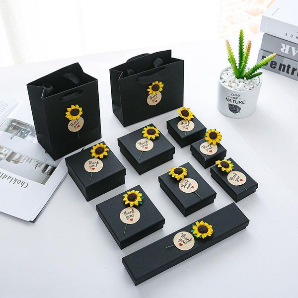 1pcs various sizes personalized jewelry box cute sunflower black card gift boxes for jewellery christmas anniversary gifts wrap
1pcs various sizes personalized jewelry box cute sunflower black card gift boxes for jewellery christmas anniversary gifts wrap