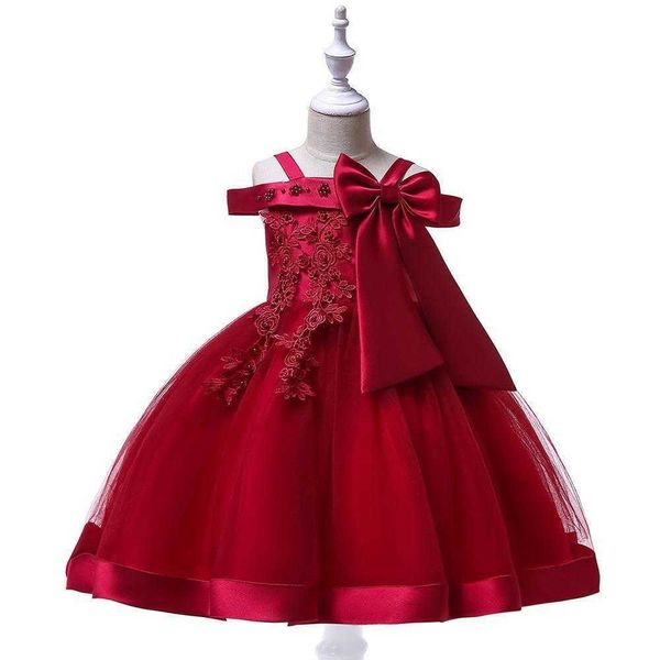 new style girl wedding party one-character shoulder suspender dress girl bow nail pearl flower banquet ball dress vestidos, Red;yellow
new style girl wedding party one-character shoulder suspender dress girl bow nail pearl flower banquet ball dress vestidos, Red;yellow