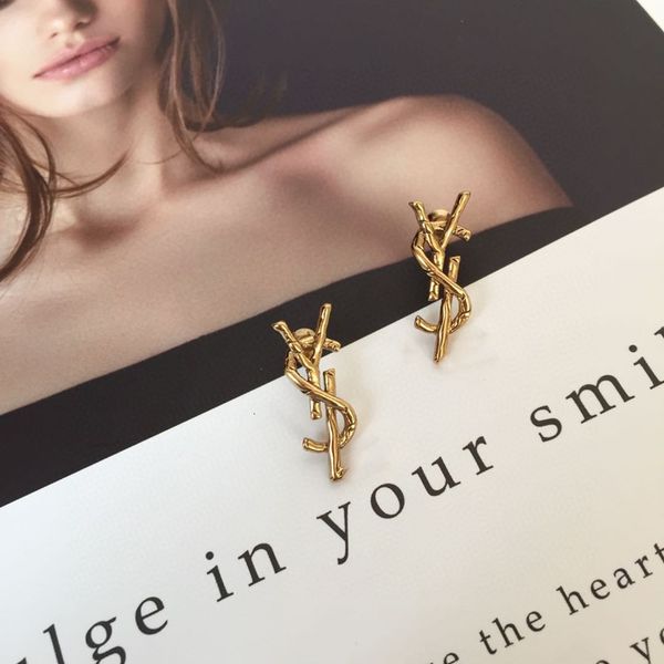 cuff stud earrings 925 silver needle decoration classic temperament y letter bamboo high sense brass used female, Golden
cuff stud earrings 925 silver needle decoration classic temperament y letter bamboo high sense brass used female, Golden