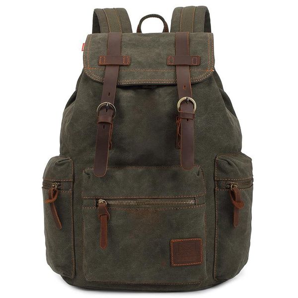 fashion vintage leather military canvas backpack men's schoolbagbackpack bagpack male rucksack women
fashion vintage leather military canvas backpack men's schoolbagbackpack bagpack male rucksack women