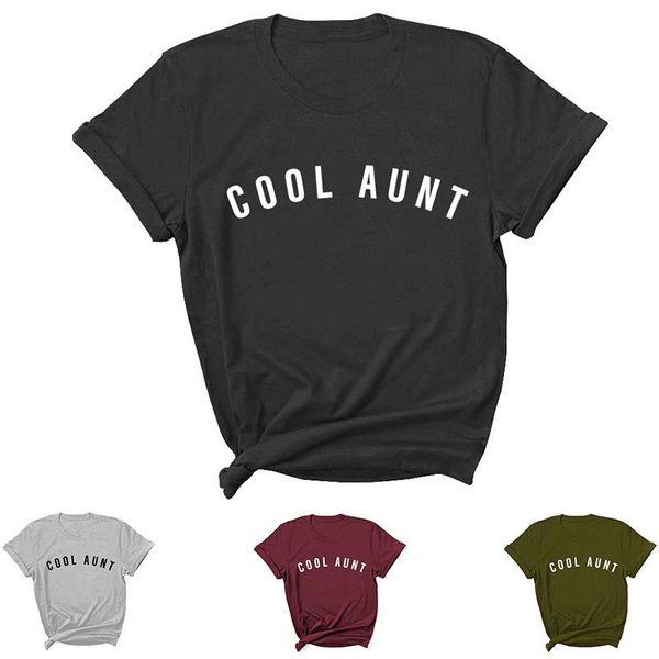 women's t-shirt cool aunt letter print women t shirt short sleeve o neck loose tshirt ladies tee clothes camisetas mujer, White
women's t-shirt cool aunt letter print women t shirt short sleeve o neck loose tshirt ladies tee clothes camisetas mujer, White