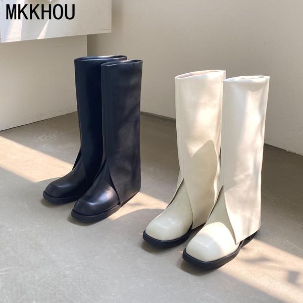 boots mkkhou fashion knee-length women's autumn genuine leather straight pants mid-heel long, Black
boots mkkhou fashion knee-length women's autumn genuine leather straight pants mid-heel long, Black