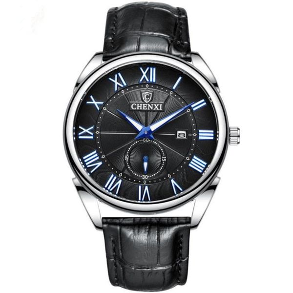 wristwatches brand chenxi men watch sport waterproof leather strap clock watches luxury men's wristwatch analog quartz relogio masculin, Slivery;brown
wristwatches brand chenxi men watch sport waterproof leather strap clock watches luxury men's wristwatch analog quartz relogio masculin, Slivery;brown