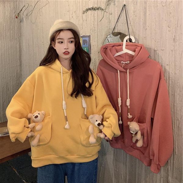 fashion women's loose solid colors hooded long sleeve cute bear stitching pocket drawstring hoodie sweatshirt sudaderas#35 hoodies & s, Black
fashion women's loose solid colors hooded long sleeve cute bear stitching pocket drawstring hoodie sweatshirt sudaderas#35 hoodies & s, Black