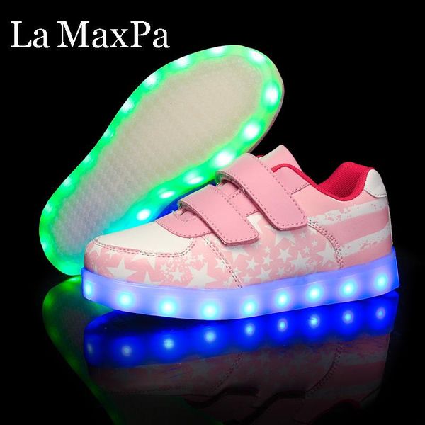 size 25-37 kids shoes with light boys sneakers lighted fashion girls luminous glowing children comfortable running athletic & outdoor, Black
size 25-37 kids shoes with light boys sneakers lighted fashion girls luminous glowing children comfortable running athletic & outdoor, Black