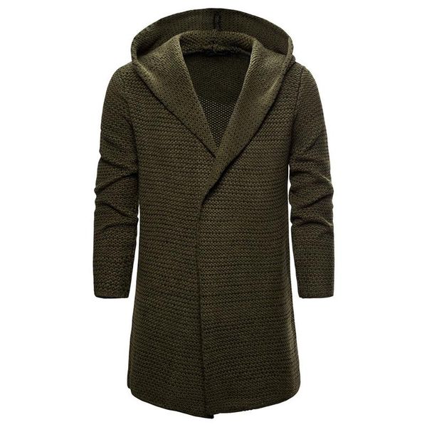 men's sweaters autumn cardigan sweatercoat men loose hooded knitwear sweater trend clothing long army green/khaki, White;black
men's sweaters autumn cardigan sweatercoat men loose hooded knitwear sweater trend clothing long army green/khaki, White;black