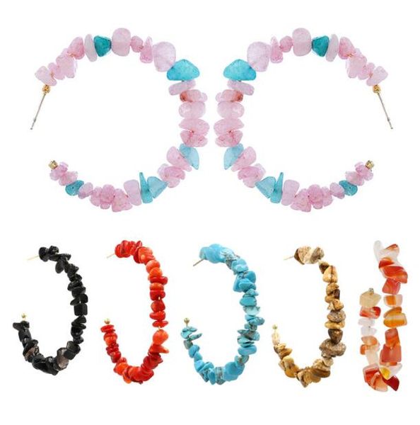 bohemian ethnic style hoop & huggie earrings fashion colorful gemstone earring for women t02, Golden;silver
bohemian ethnic style hoop & huggie earrings fashion colorful gemstone earring for women t02, Golden;silver