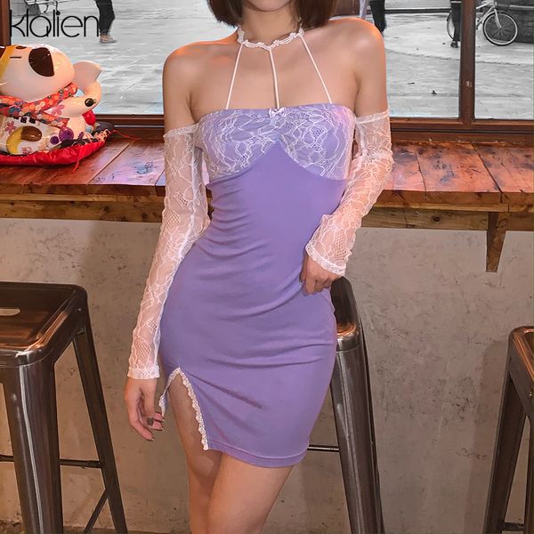 Fashion Sexy Off Shoulder Lace Patchwork Halter Mini Dress Women Elegant Office Lady Party Vacation Bodycon Dress New, Black
Fashion Sexy Off Shoulder Lace Patchwork Halter Mini Dress Women Elegant Office Lady Party Vacation Bodycon Dress New, Black