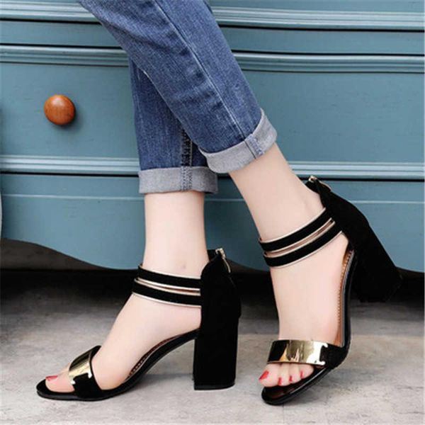 sandals summer casual high heel women zipper thick sole peep toe sandalias shoes solid square ladies office career, Black
sandals summer casual high heel women zipper thick sole peep toe sandalias shoes solid square ladies office career, Black