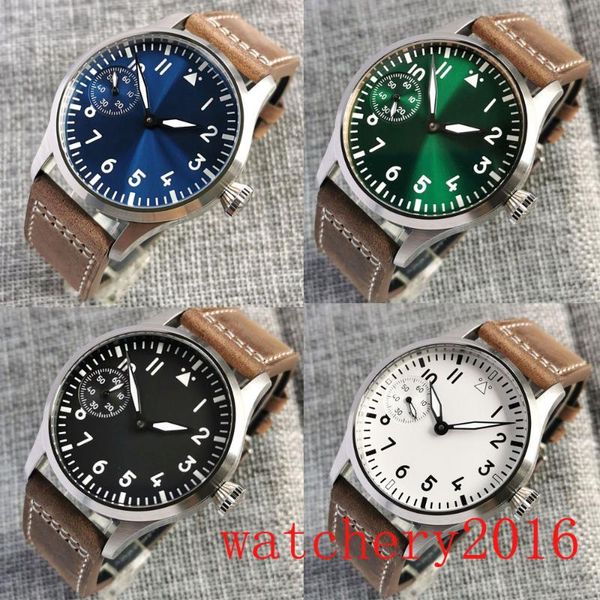 wristwatches arrival 42mm white blue green dial luminous mechanical men's watch st3600 sapphire glass hand winding movement wristwatch, Slivery;brown
wristwatches arrival 42mm white blue green dial luminous mechanical men's watch st3600 sapphire glass hand winding movement wristwatch, Slivery;brown