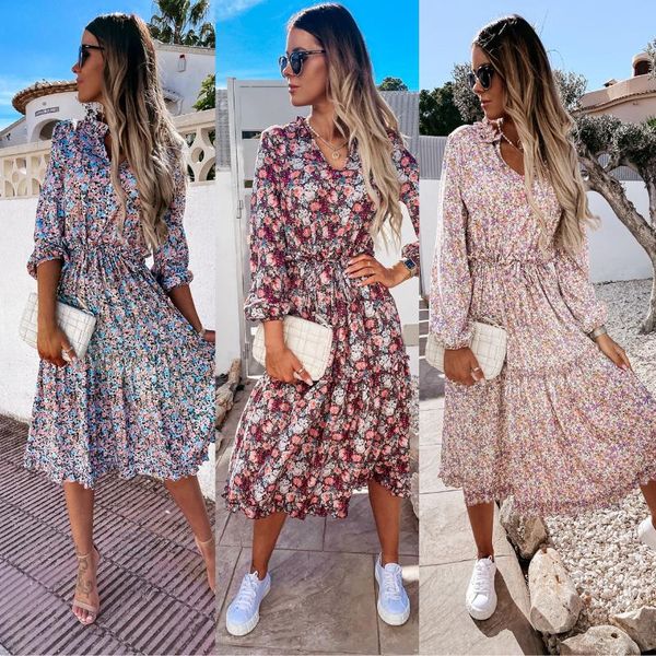 casual dresses summer fashion womens v-neck dress floral ladies high waist puff sleeve ruffle, Black;gray
casual dresses summer fashion womens v-neck dress floral ladies high waist puff sleeve ruffle, Black;gray