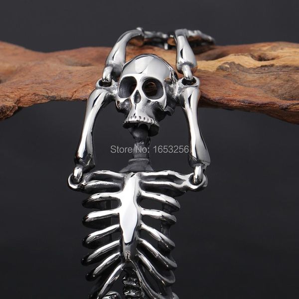 shiny style mens fashion stainless steel bracelet gothic skeleton skull for jewelry gifts 8.26'' link, chain, Black
shiny style mens fashion stainless steel bracelet gothic skeleton skull for jewelry gifts 8.26'' link, chain, Black