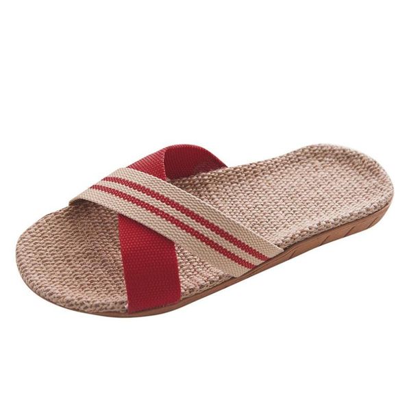 slippers women's canvas linen anti-slip home indoor comfortable open toe breathable flat shoes calzado mujer a40, Black
slippers women's canvas linen anti-slip home indoor comfortable open toe breathable flat shoes calzado mujer a40, Black