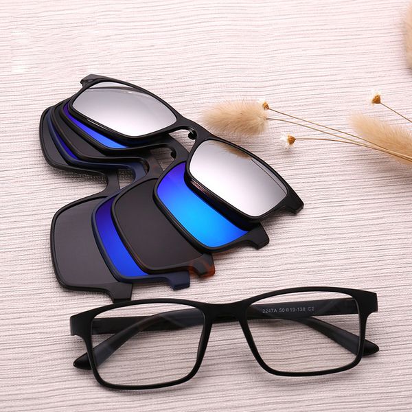 designer polarized on sunglasses men women 5 in 1 magnetic clip sun glasses uv400 tr90 square optical prescription eyeglasses frame, White;black
designer polarized on sunglasses men women 5 in 1 magnetic clip sun glasses uv400 tr90 square optical prescription eyeglasses frame, White;black