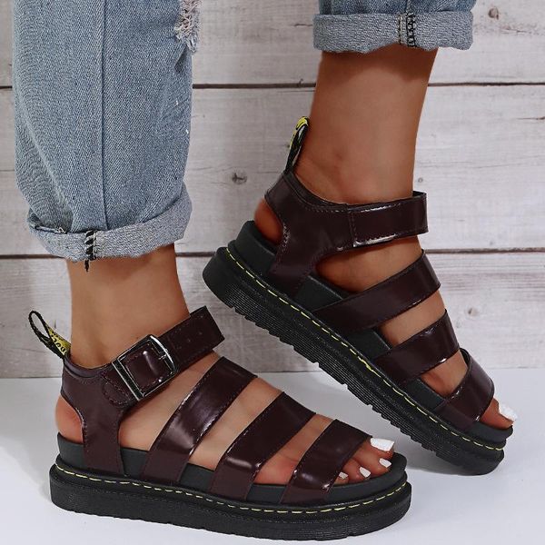 sandals thick women's fish mouth summer shoes for women buckle strap ladies beach causal soft female sandalias, Black
sandals thick women's fish mouth summer shoes for women buckle strap ladies beach causal soft female sandalias, Black