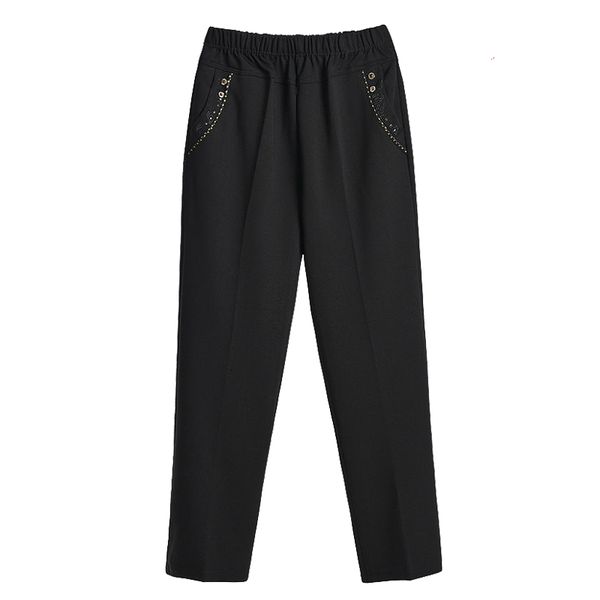 women's pants & capris spring autumn women trousers high waist elasticity casual plus size middle-aged female pantalon femme 149y, Black;white
women's pants & capris spring autumn women trousers high waist elasticity casual plus size middle-aged female pantalon femme 149y, Black;white