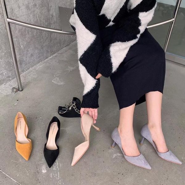 dress shoes flock women pumps pointed toe shallow slip on thin high office yellow/black/beige/purple work woman size 35-39
dress shoes flock women pumps pointed toe shallow slip on thin high office yellow/black/beige/purple work woman size 35-39
