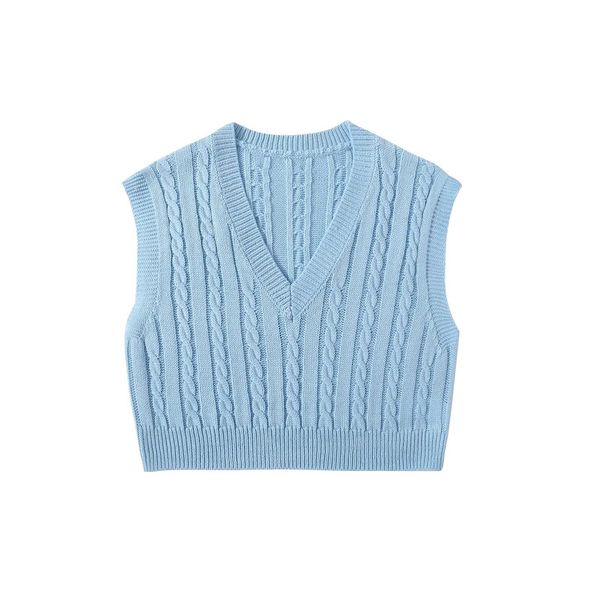 2021 korean designer custom wholesale sweaters simple casual ladies knit v-neck sweater vest, White;black
2021 korean designer custom wholesale sweaters simple casual ladies knit v-neck sweater vest, White;black