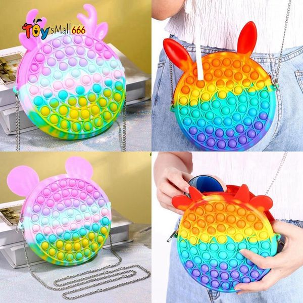 new rainbow push bubble fidget toy messenger bags party favor cartoon handbag silicone stress reliever sensory toy
new rainbow push bubble fidget toy messenger bags party favor cartoon handbag silicone stress reliever sensory toy
