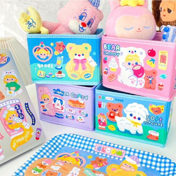 milkjoy sugar storage basket korean ins style deskbox cosmetics cabinet cosmetic bags & cases