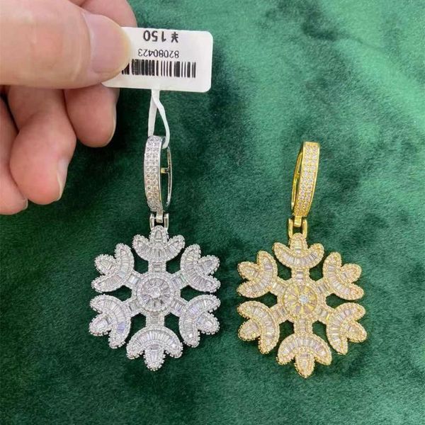 pendant necklaces snowflake fully decorated with zircon hip hop men's and women's personality necklace accessories, Silver
pendant necklaces snowflake fully decorated with zircon hip hop men's and women's personality necklace accessories, Silver