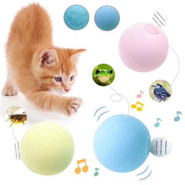 cat toys funny toy ball wool felt automatic sounding pet supplies drop