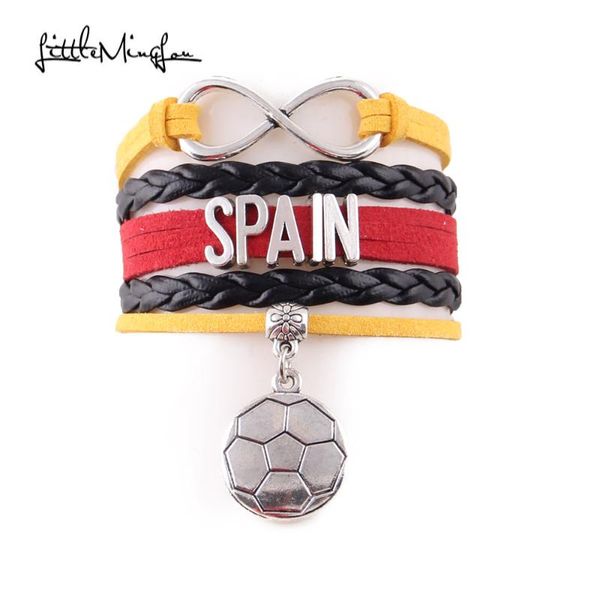 charm bracelets little minglou infinity spain bracelet soccer leather wrap men & bangles for women jewelry, Golden;silver
charm bracelets little minglou infinity spain bracelet soccer leather wrap men & bangles for women jewelry, Golden;silver