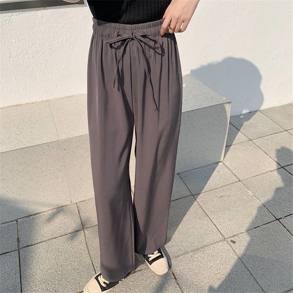 all match female korean brief loose pants solid straight streetwear high waist women elastic-waist casual trousers 210421, Black;white
all match female korean brief loose pants solid straight streetwear high waist women elastic-waist casual trousers 210421, Black;white