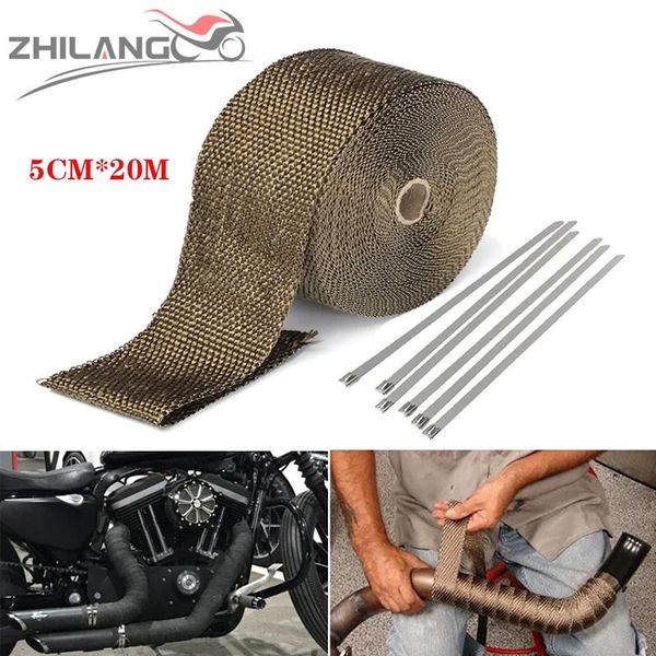 motorcycle exhaust system 5cm*20m heat shield thermal tape fiberglass wrap pipe insulation with stainless ties
motorcycle exhaust system 5cm*20m heat shield thermal tape fiberglass wrap pipe insulation with stainless ties