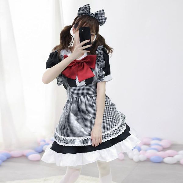 casual dresses cute lolita maid dress women girls y2k aesthetic lace long sleeve kawaii bowtie cosplay costumes party gothic vestidos, Black;gray
casual dresses cute lolita maid dress women girls y2k aesthetic lace long sleeve kawaii bowtie cosplay costumes party gothic vestidos, Black;gray