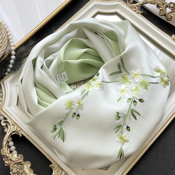 scarves suzhou embroidered real silk scarf lady fashion elegant shawl pashmina gift wrap 100% women, Blue;gray
scarves suzhou embroidered real silk scarf lady fashion elegant shawl pashmina gift wrap 100% women, Blue;gray