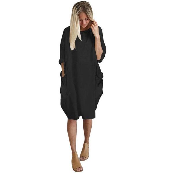 casual dresses autumn womens pocket loose dress ladies crew neck long girl female fashion big, Black;gray
casual dresses autumn womens pocket loose dress ladies crew neck long girl female fashion big, Black;gray