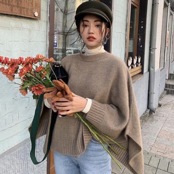 women's sweaters korean chic women pullover autumn french round neck versatile loose color long sleeve shawl sweater, White;black
women's sweaters korean chic women pullover autumn french round neck versatile loose color long sleeve shawl sweater, White;black