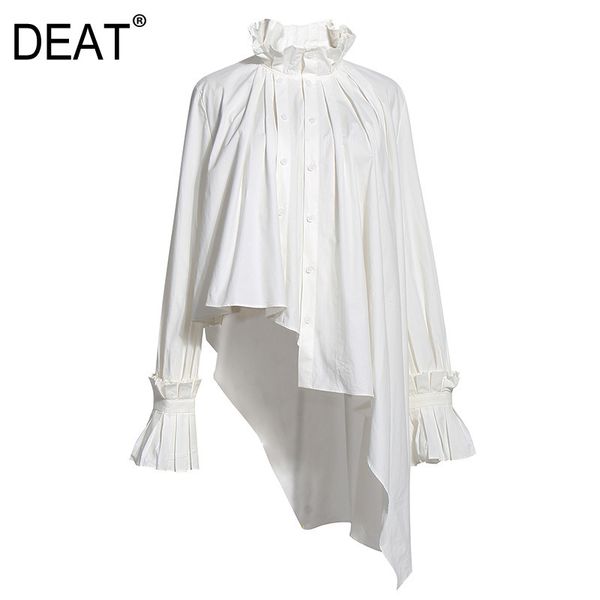 spring and autumn fashion women clothes turtleneck full sleeves asymmetrical shirt female gx443 210421, White
spring and autumn fashion women clothes turtleneck full sleeves asymmetrical shirt female gx443 210421, White