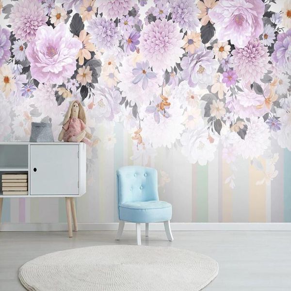 wallpapers milofi custom large 3d wallpaper mural simple hand-painted watercolor flower sofa background wall decoration
wallpapers milofi custom large 3d wallpaper mural simple hand-painted watercolor flower sofa background wall decoration
