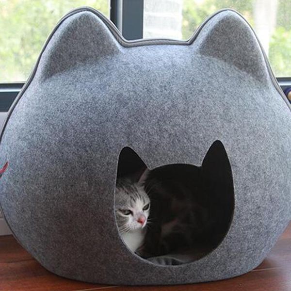 removable cat bed cave sleeping bag pet house nest basket with cushion felt cloth puppy cats dog supplies beds & furniture
removable cat bed cave sleeping bag pet house nest basket with cushion felt cloth puppy cats dog supplies beds & furniture