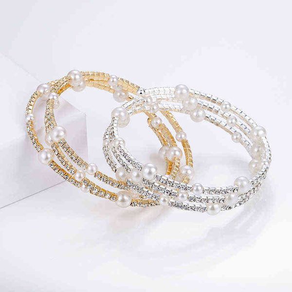 1pcs women hollow multilayer rhinestones pearl bracelets bangles adjustable cuff wristband, Black
1pcs women hollow multilayer rhinestones pearl bracelets bangles adjustable cuff wristband, Black