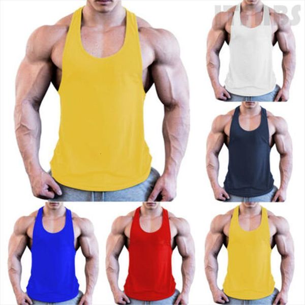 fitness clothing men pure color sleeveless gym stringer tank bodybuilding vest male sportwear undershirt casual, White;black
fitness clothing men pure color sleeveless gym stringer tank bodybuilding vest male sportwear undershirt casual, White;black