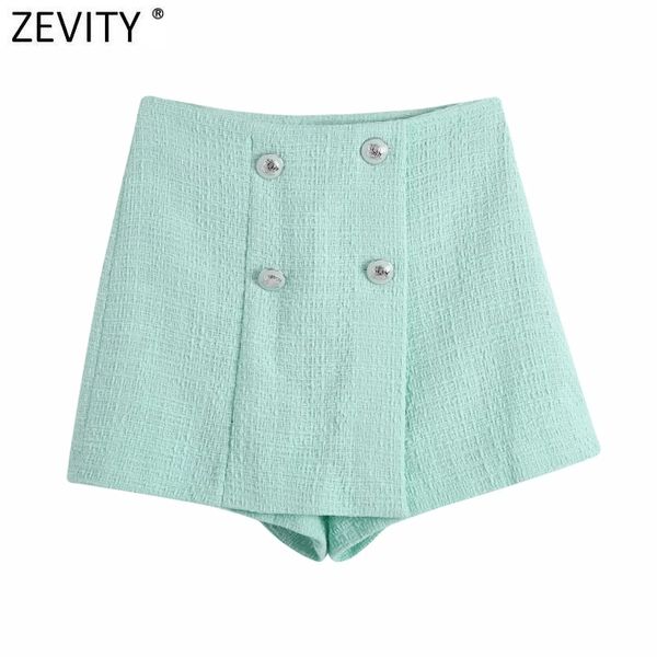 zevity women fashion double breasted design slim tweed skirts shorts female side zipper chic pantalone cortos p1035 210419, White;black
zevity women fashion double breasted design slim tweed skirts shorts female side zipper chic pantalone cortos p1035 210419, White;black