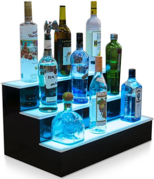 party decoration led illuminated 3 step lighted bottle floating wall display shelf with color changing lights
party decoration led illuminated 3 step lighted bottle floating wall display shelf with color changing lights